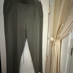 White House Black Market Olive “The Tapered” Ankle Pants with belt